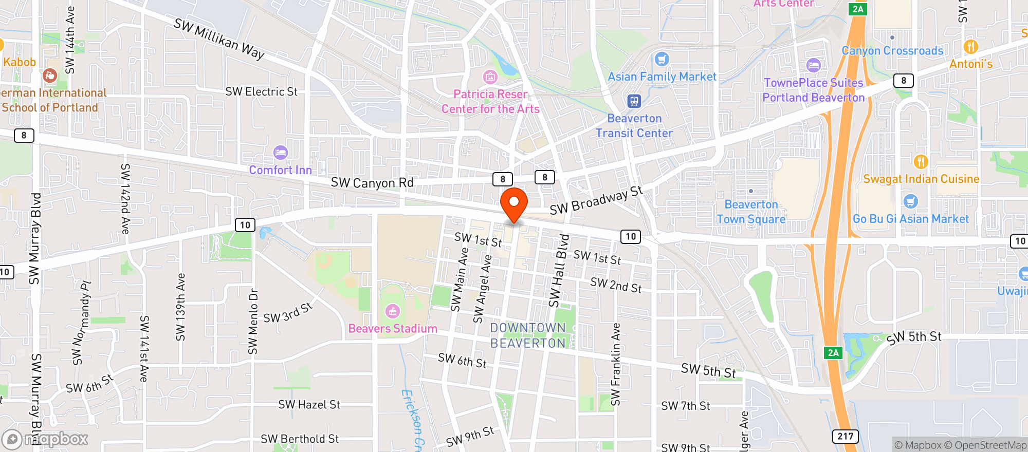 Map showing Lazy Days Brewing