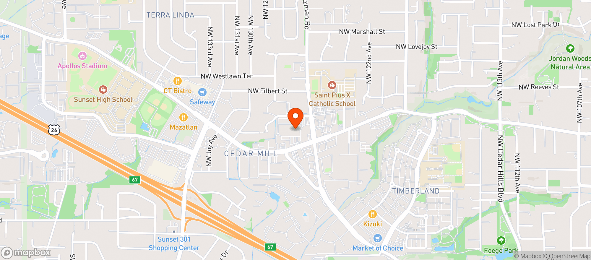 Map showing Target Store #3413