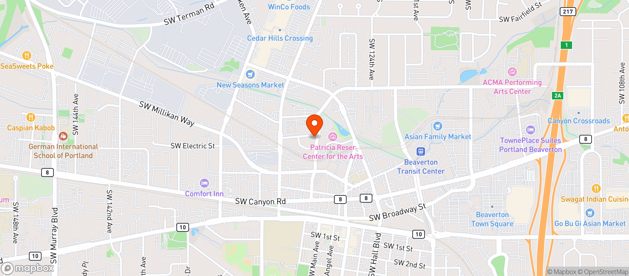 Map showing Central Station Taps