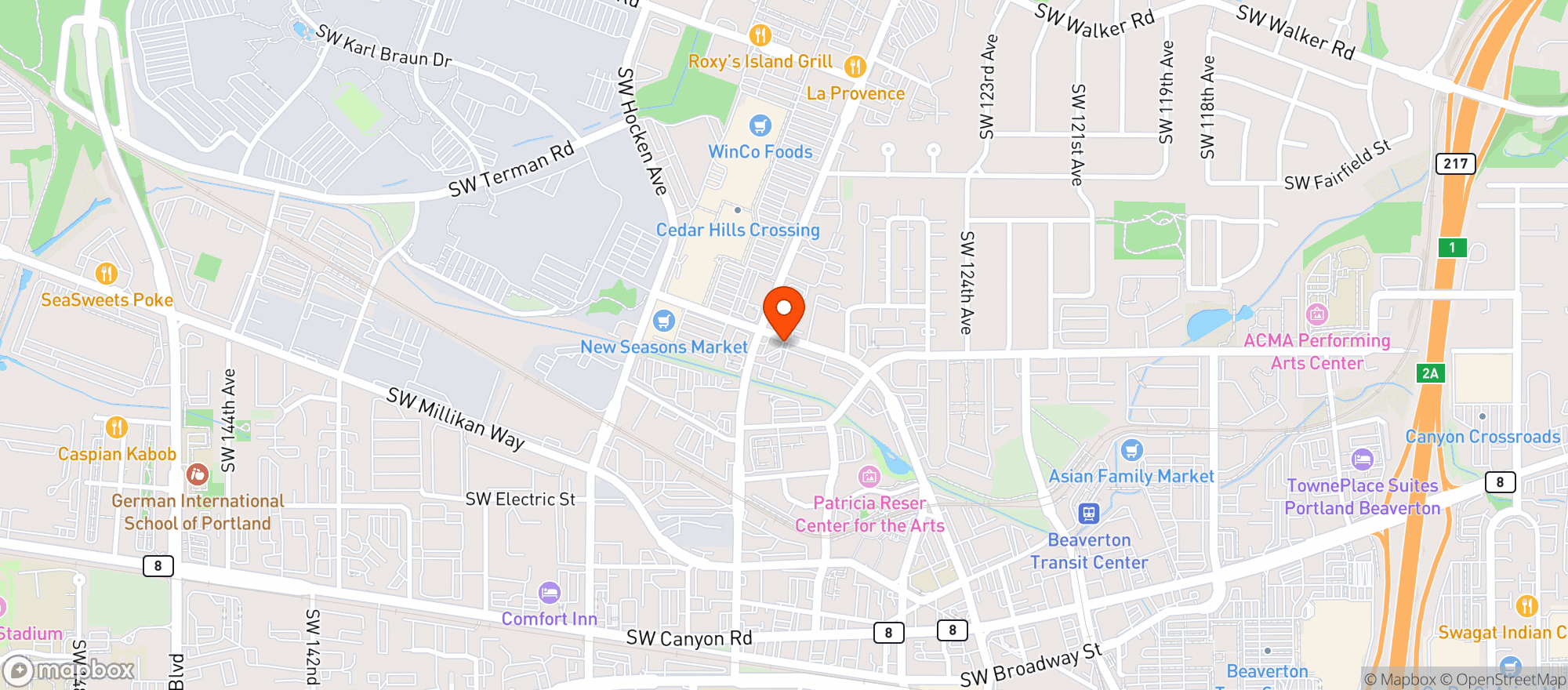 Map showing Best Mart