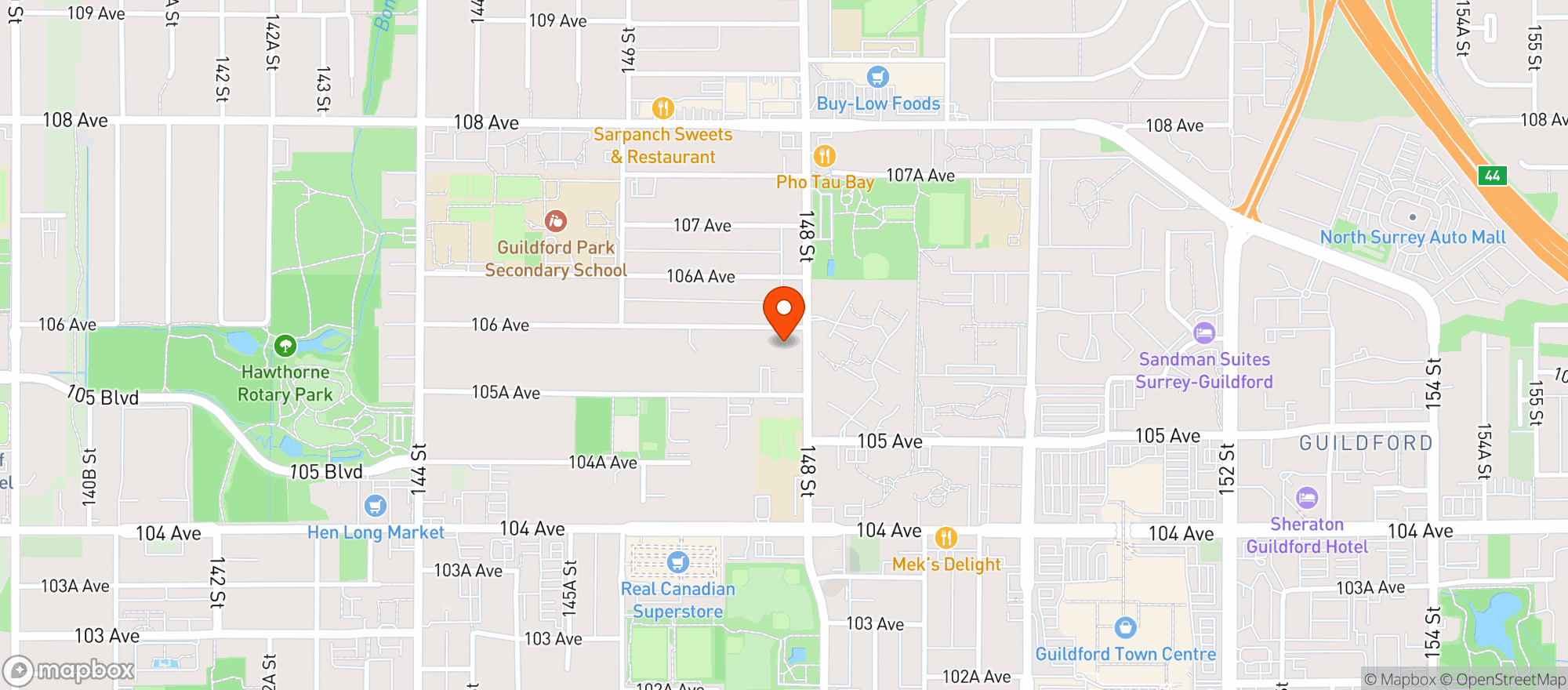 Map showing Central City Liquor Store 2 Bridgeview