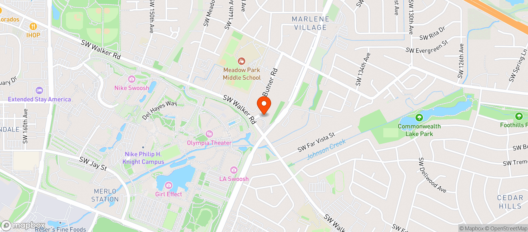 Map showing CHETTINAD INDIAN CUISINE - Beaverton