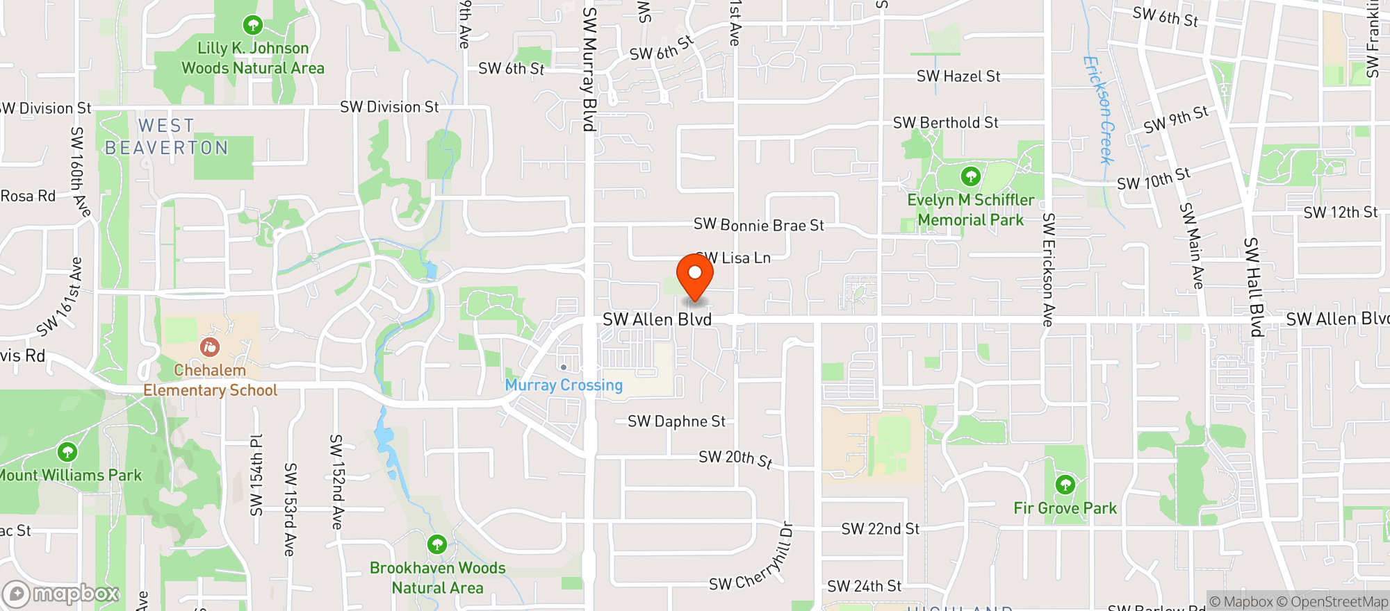 Map showing Nectar - Sw Allen