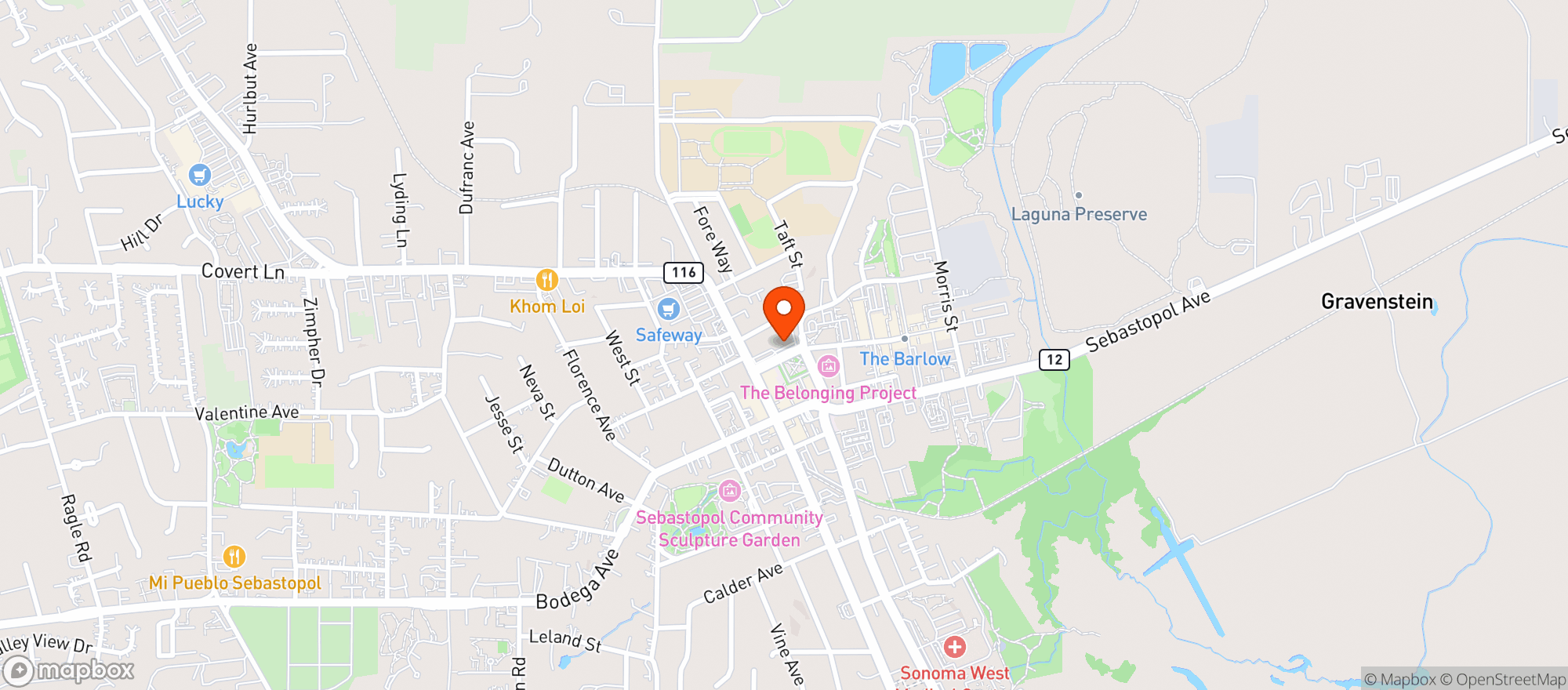 Map showing Whole Foods Market