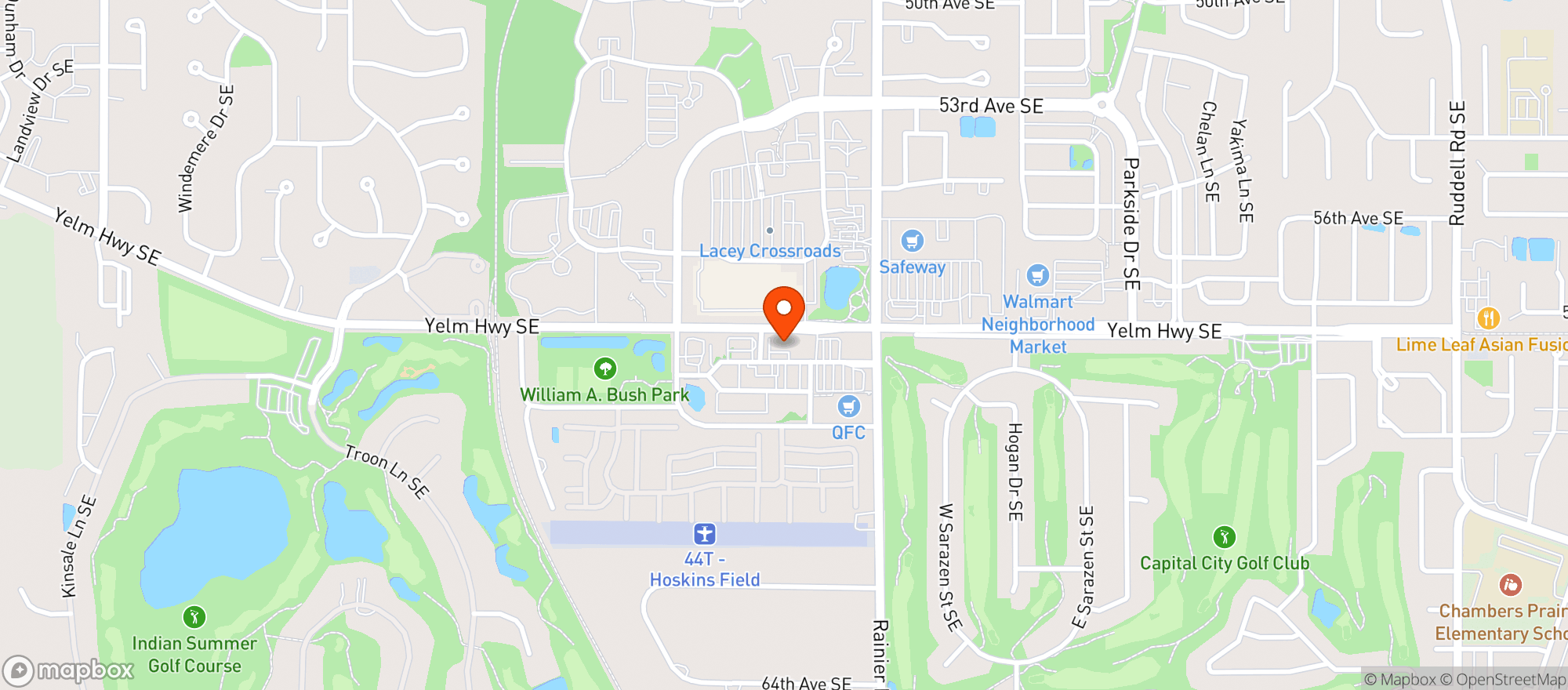 Map showing Lacey Liquor & Beverage