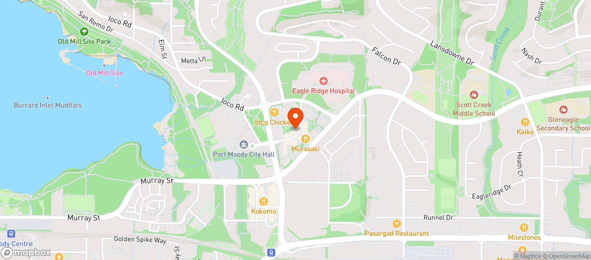 Map showing 0947763 BC Ltd. O/A Vigour Health &