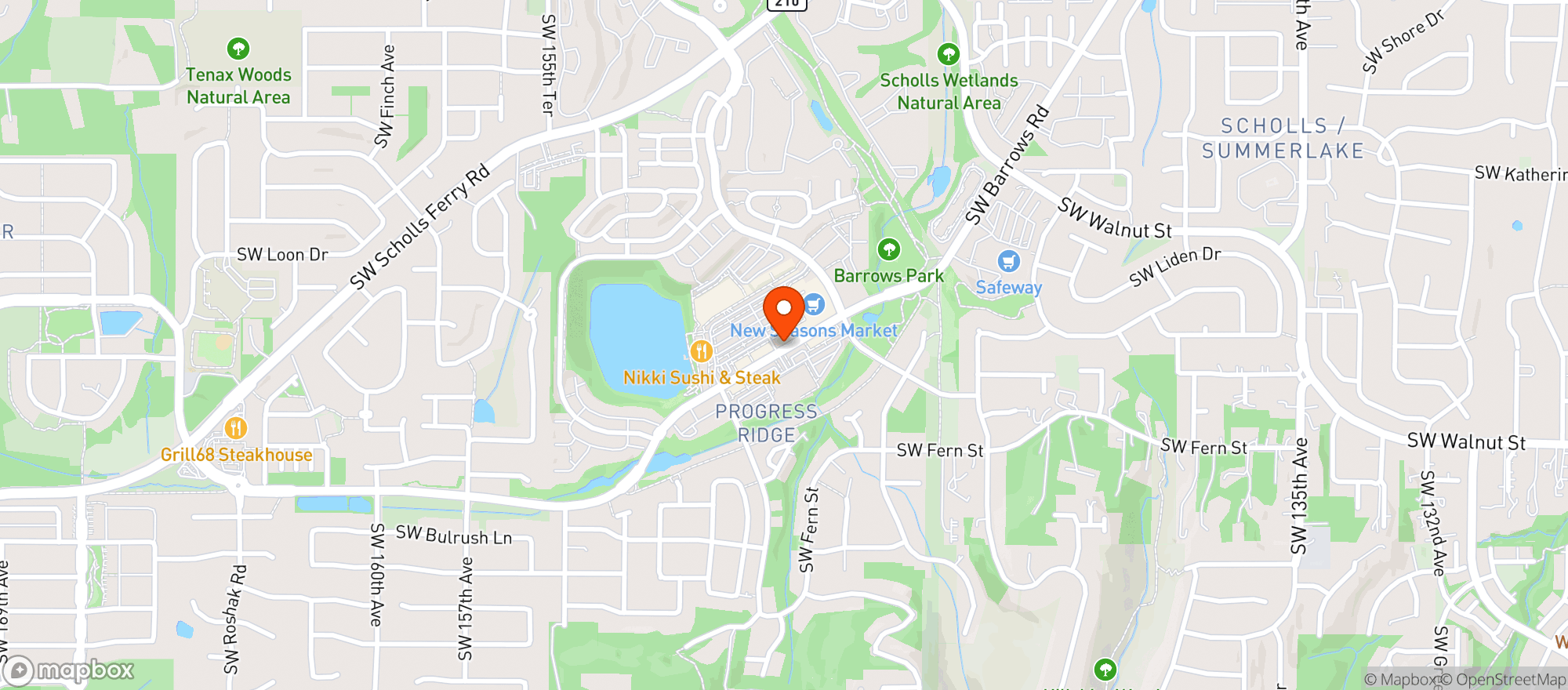 Map showing Big Als
