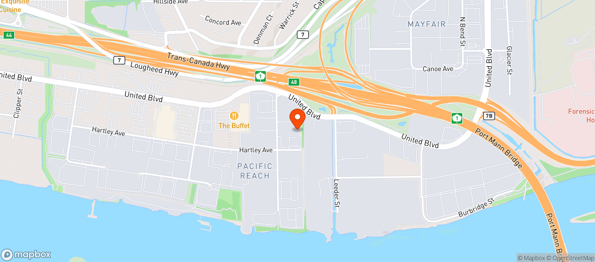 Map showing Tradecart