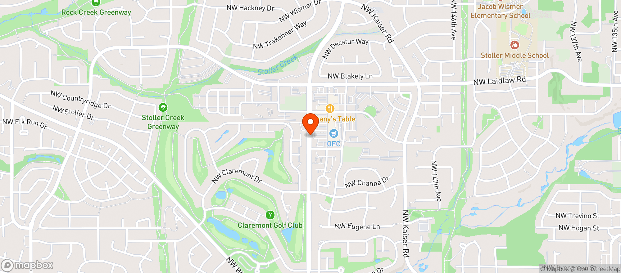 Map showing Quality Food Center