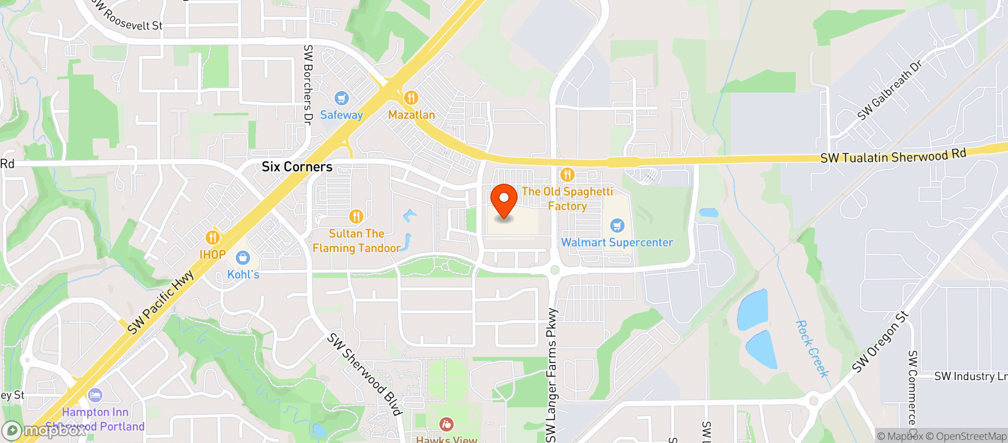 Map showing Target