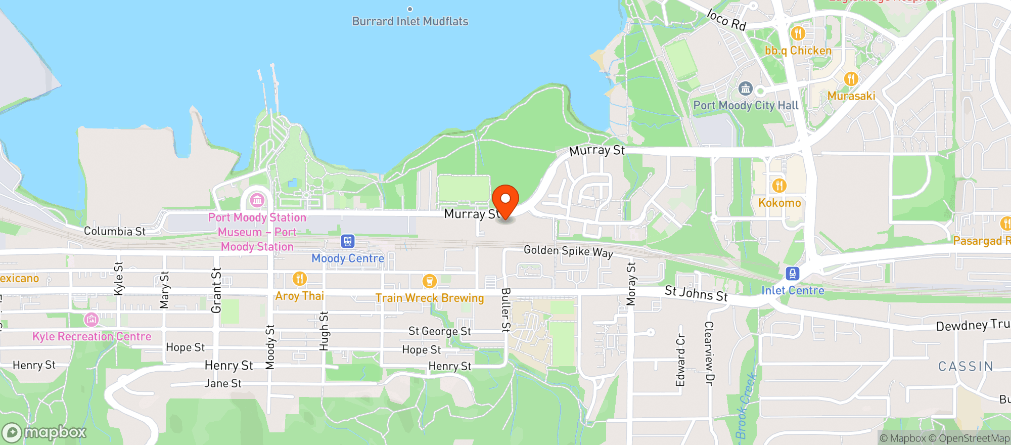 Map showing The One Sixty Wine Bar & Cafe