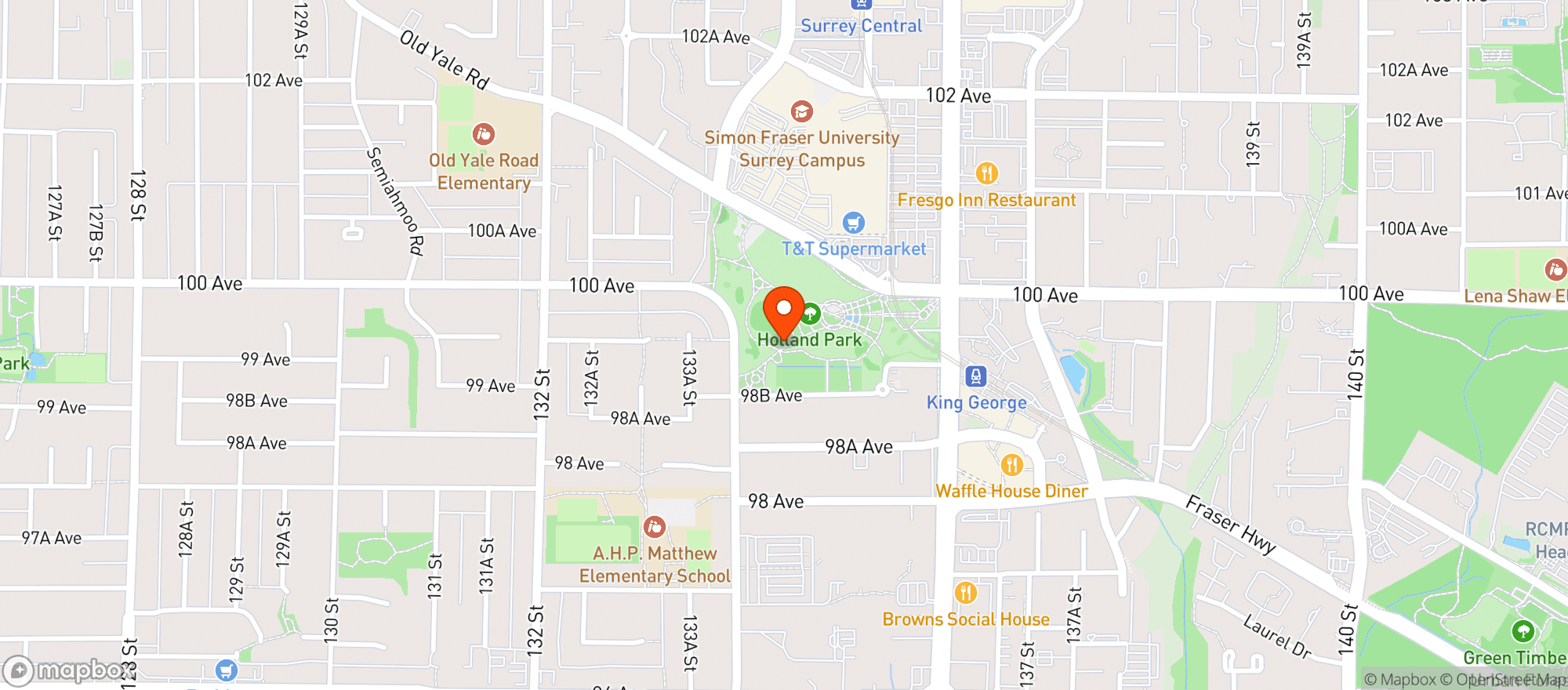 Map showing London Drugs - 24th Ave & Croydon Dr