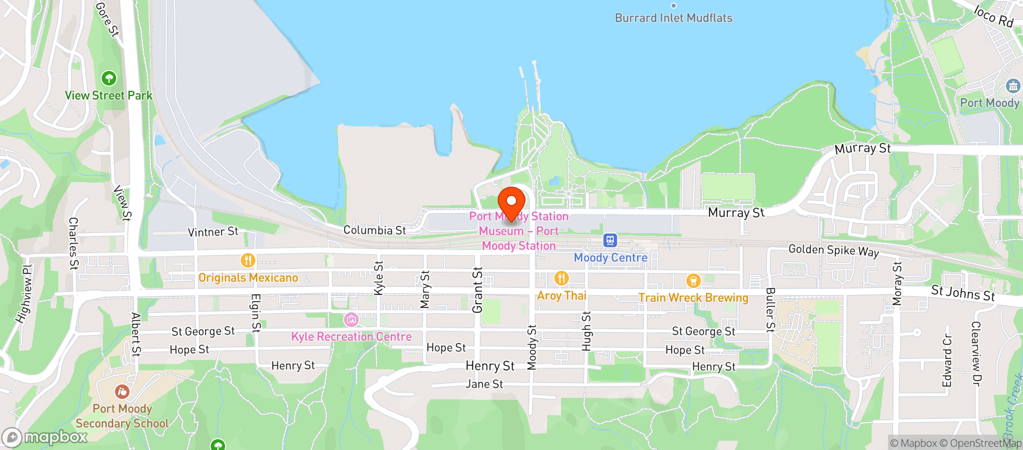 Map showing Parkside Brewery