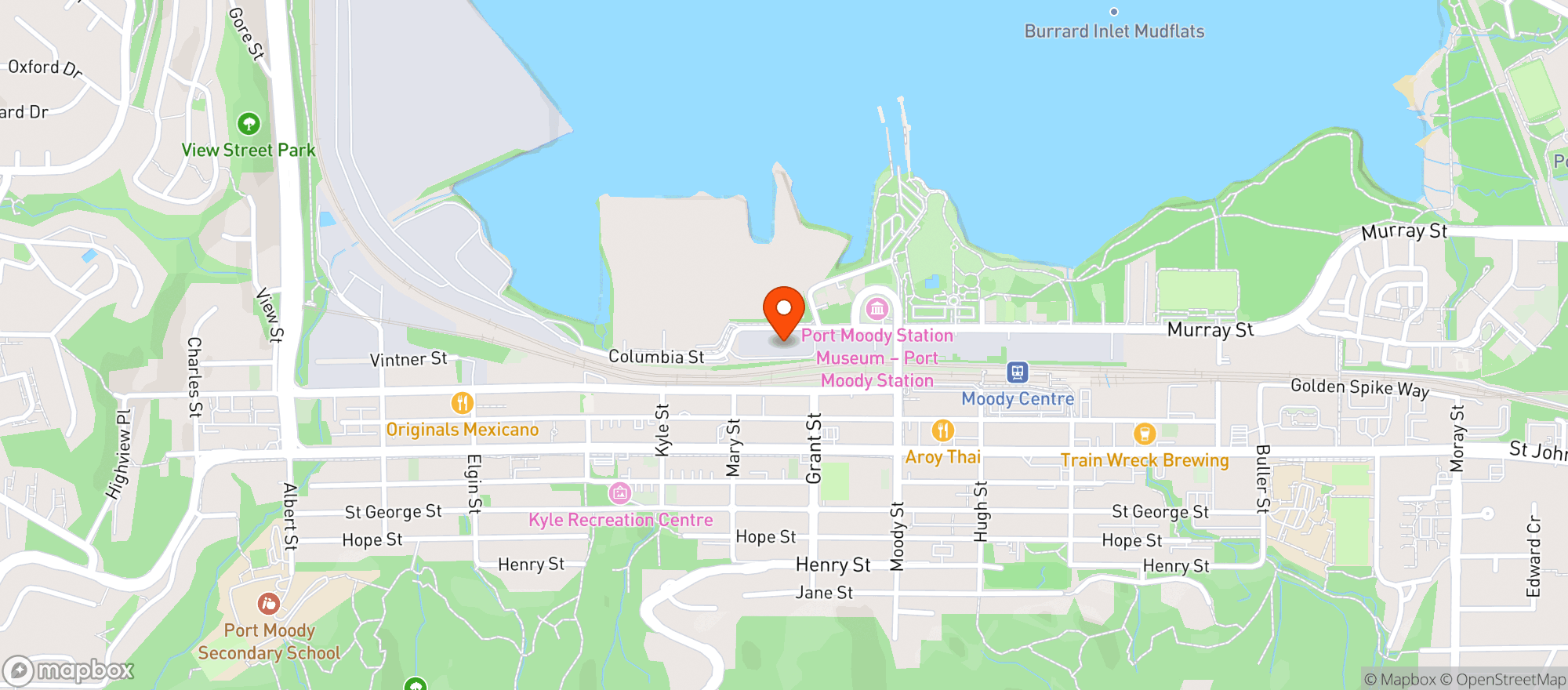 Map showing Brave Brewing Co