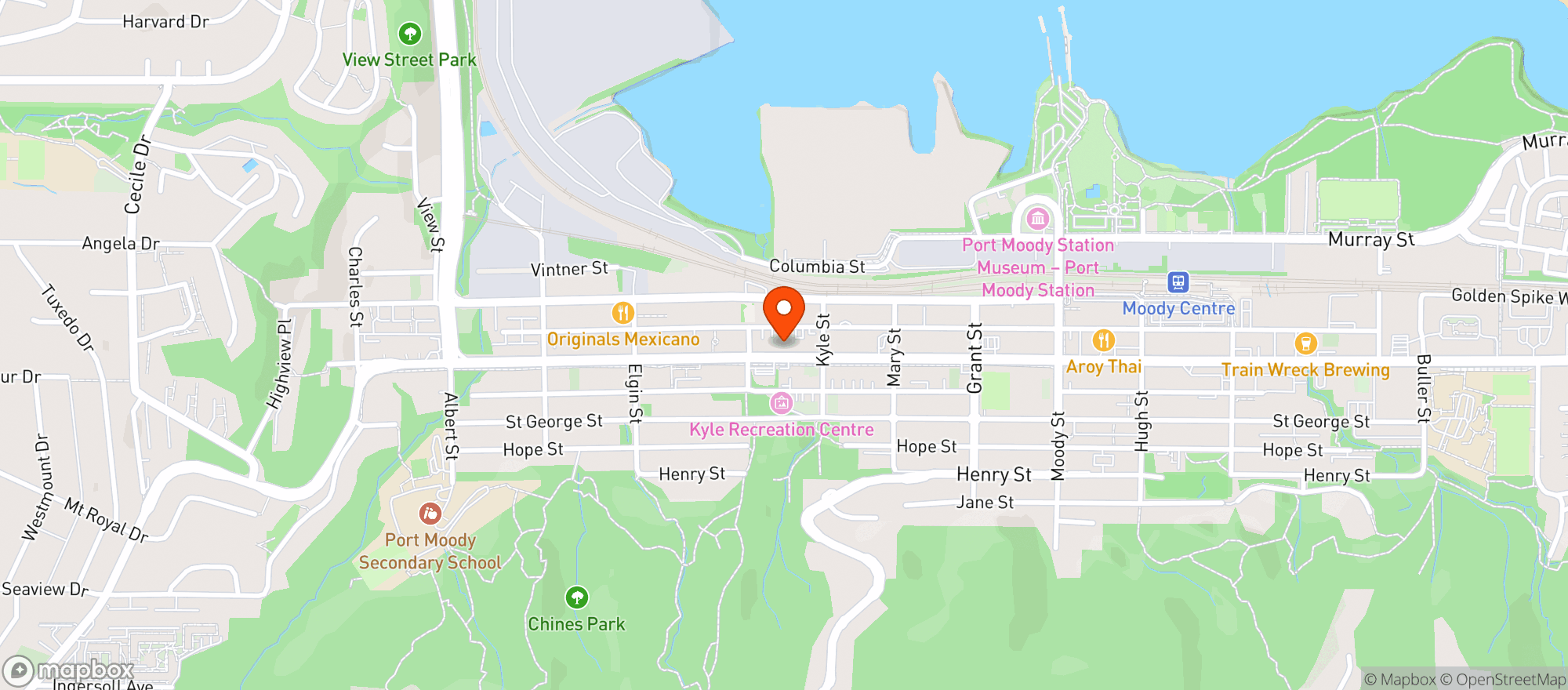 Map showing B.P.H. Liquor Store