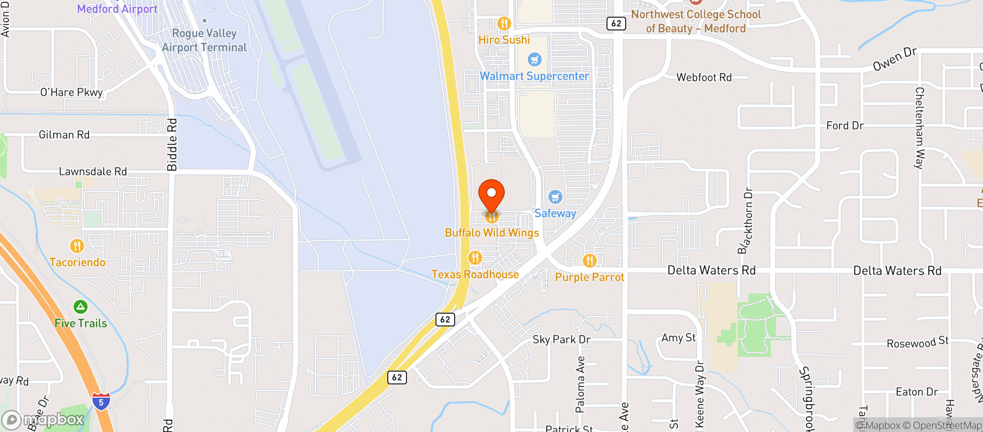 Map showing Buffalo Wild Wings Gril #3679