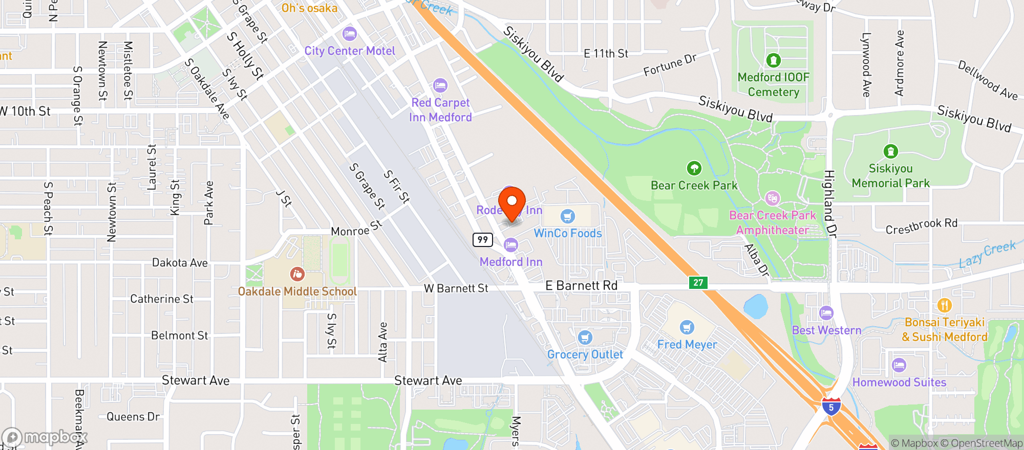 Map showing Medford Food Co-op - 00540091
