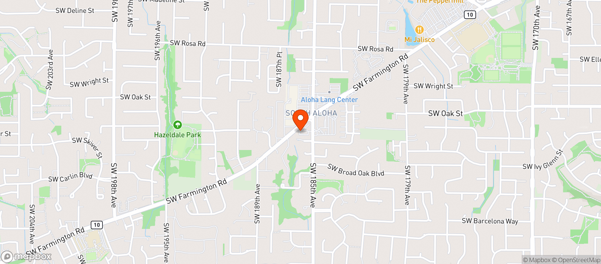 Map showing Hmart Aloha