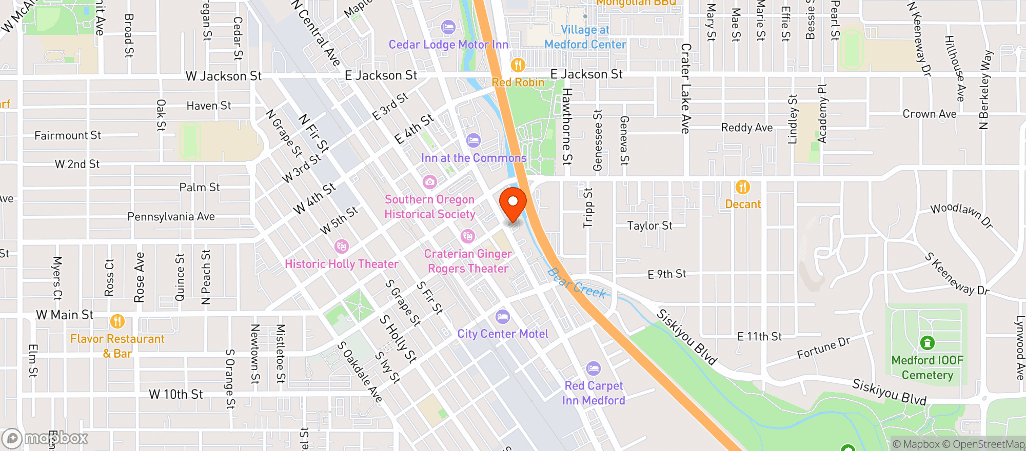Map showing CannaDaddy's