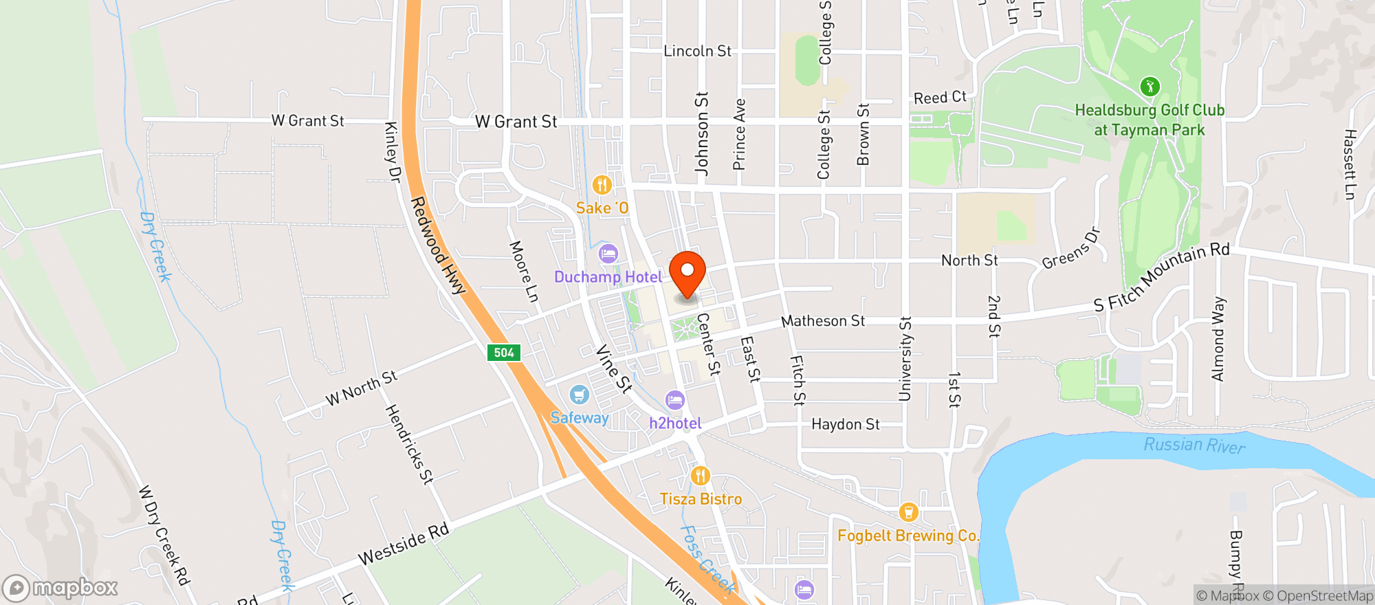 Map showing Goodnight's Prime Steak + Spirits