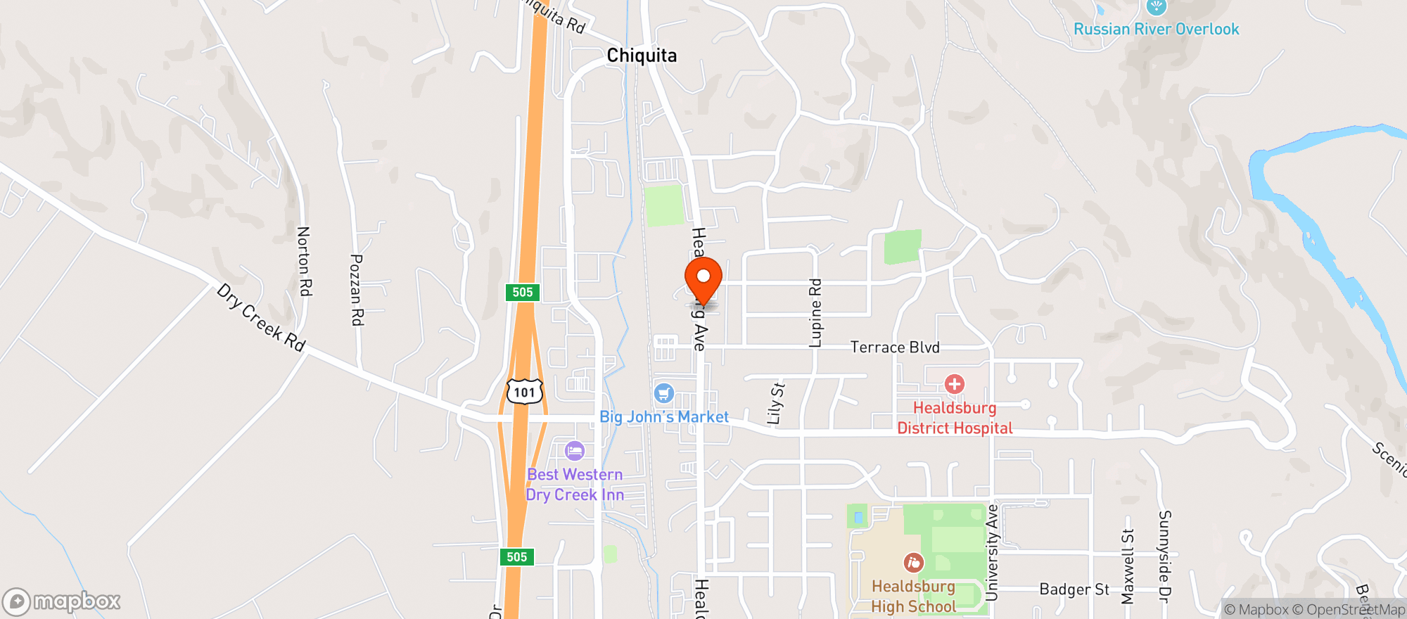 Map showing Chevron