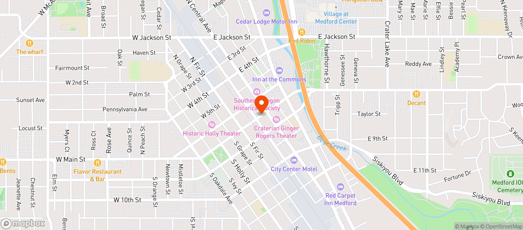 Map showing Elements Tapas Bar & Lounge