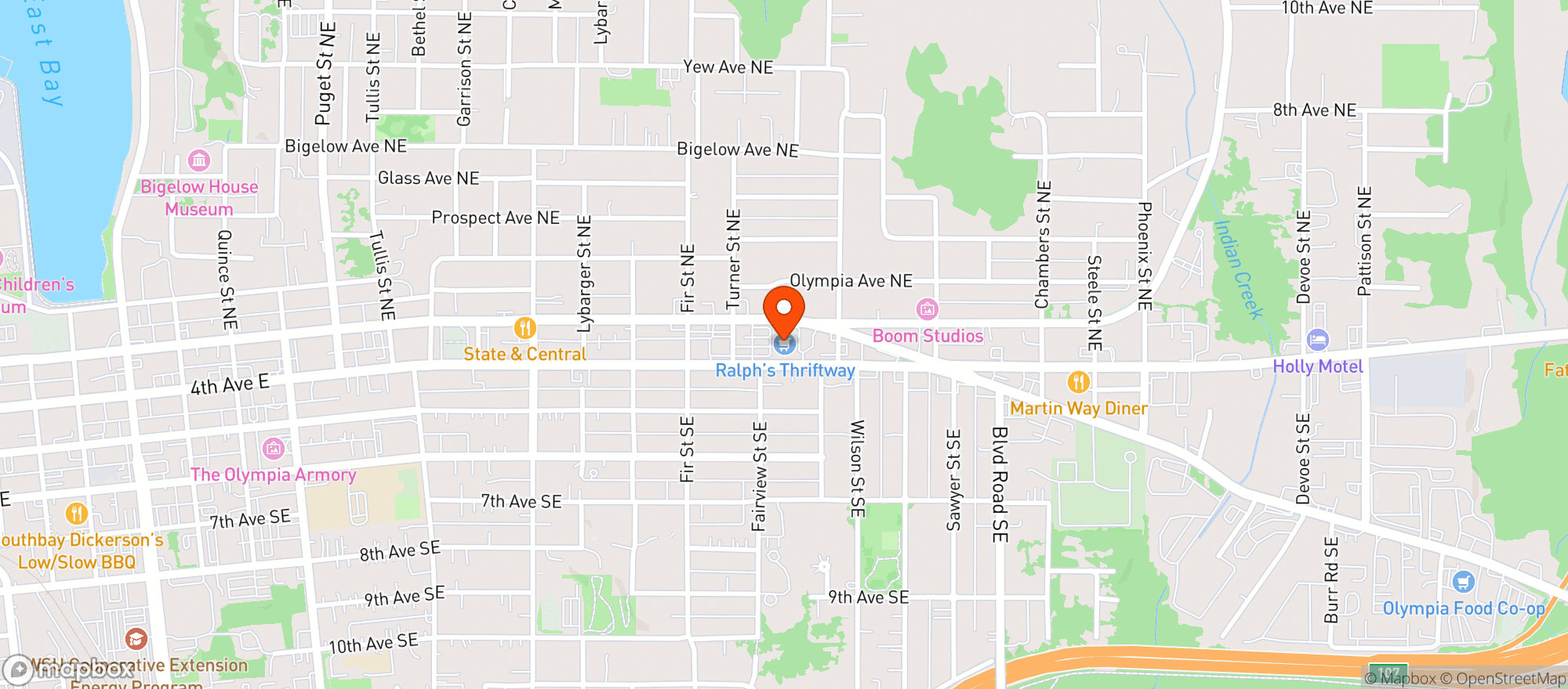 Map showing Ralph's Thriftway