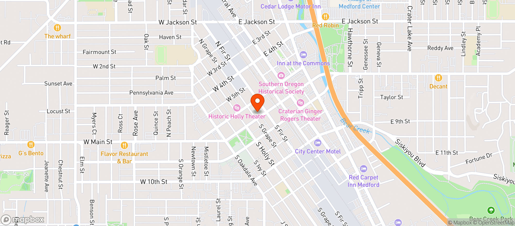 Map showing Four Daughters Irish Pub
