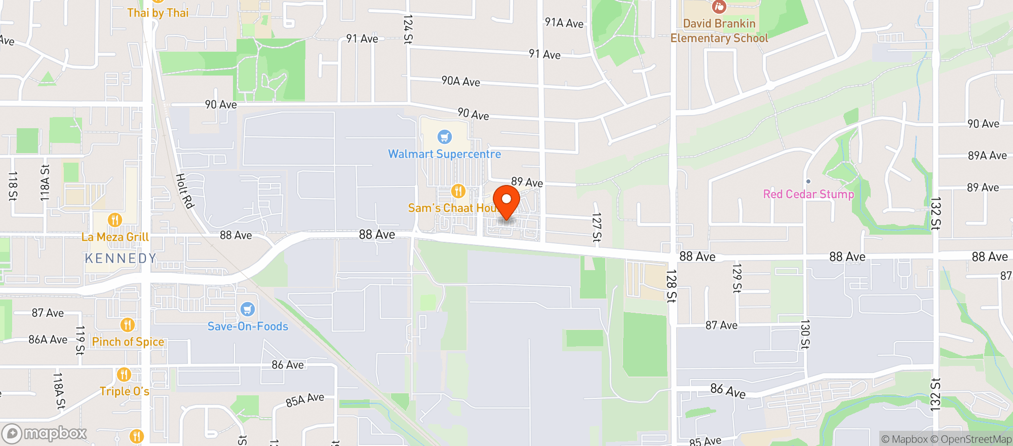 Map showing Coquitlam Iga
