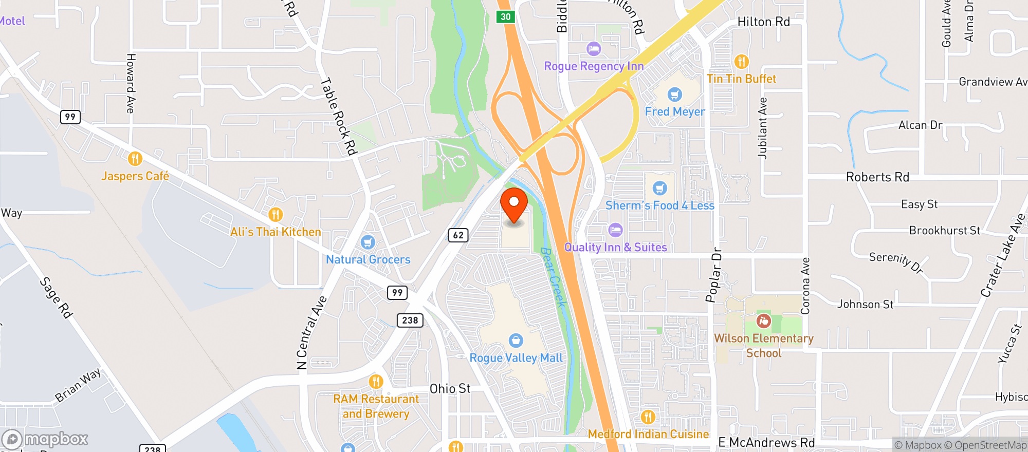 Map showing Target