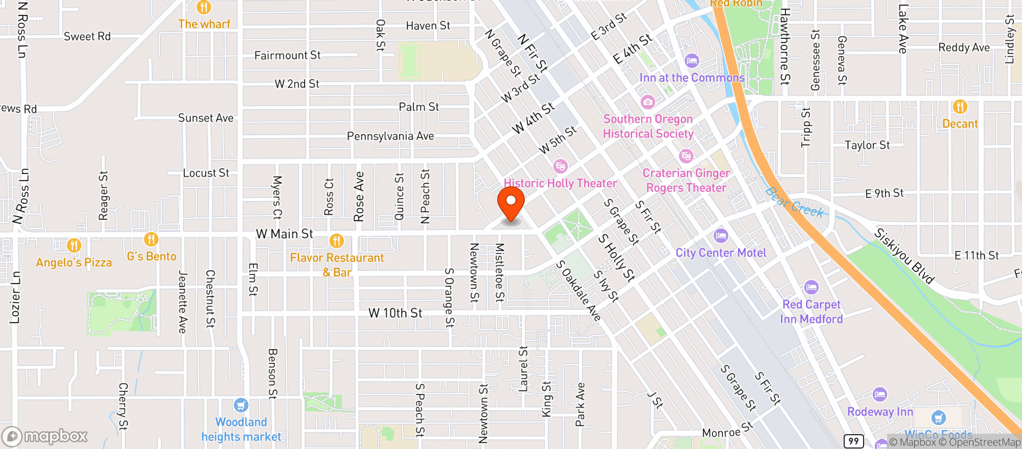 Map showing Infinity Market