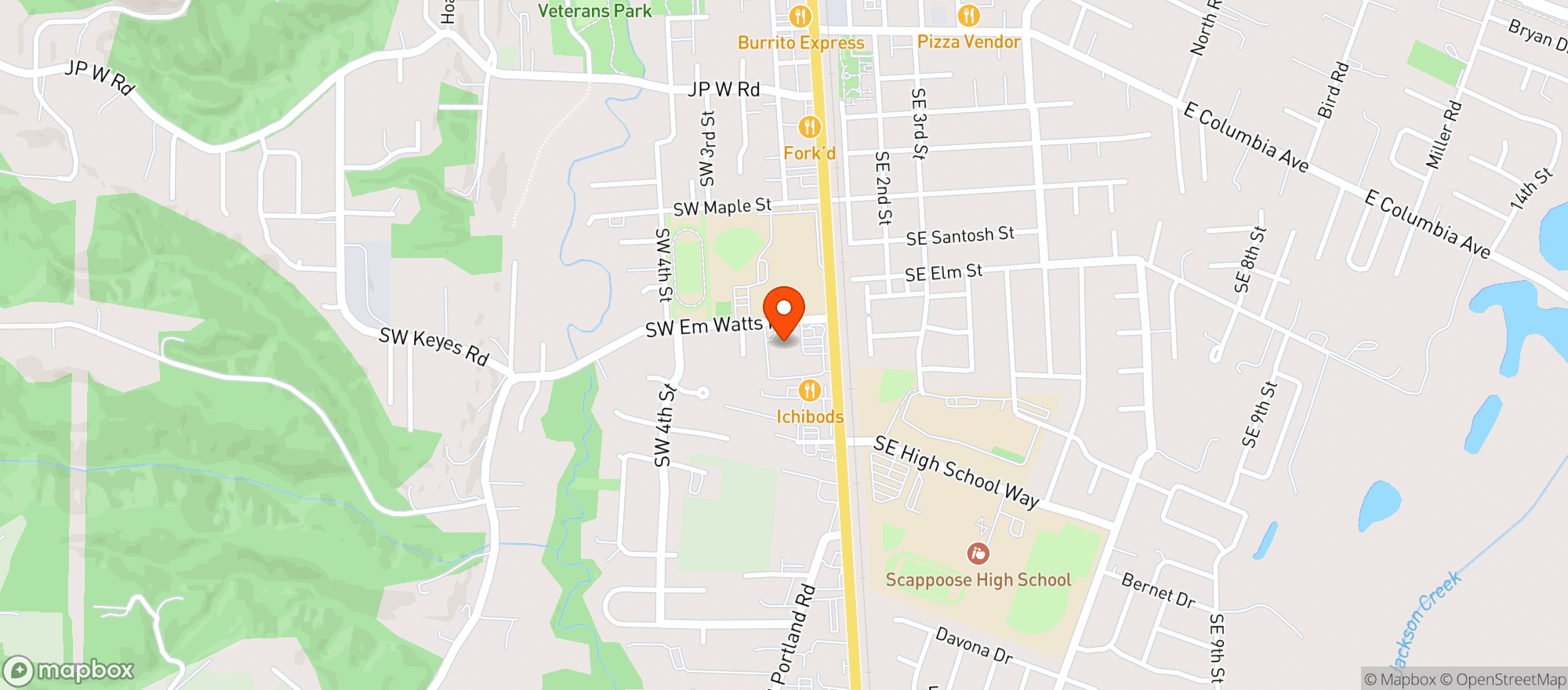 Map showing Grocery Outlet