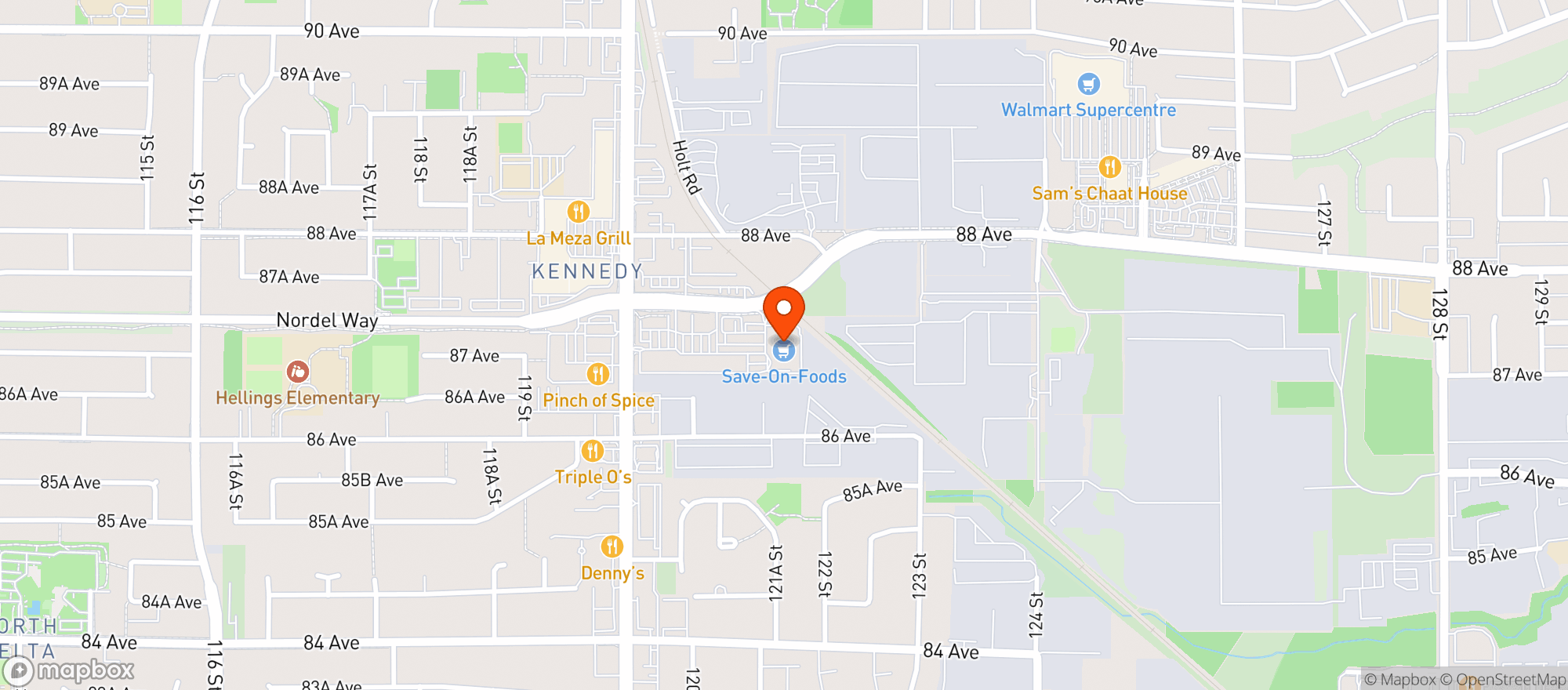 Map showing Save-on-foods