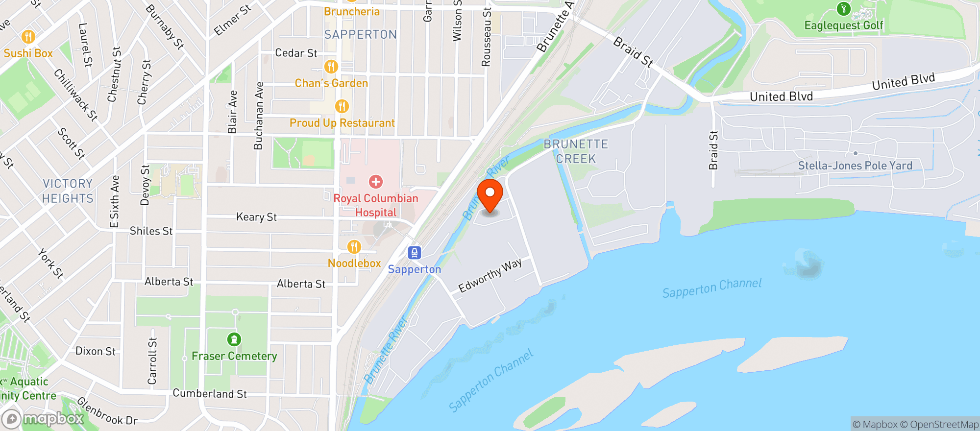 Map showing Another Beer Company