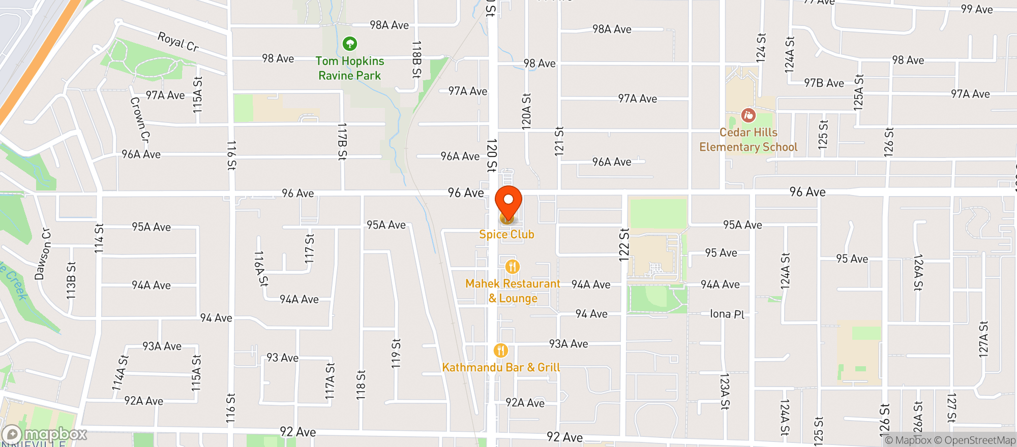 Map showing Angry Otter Liquor