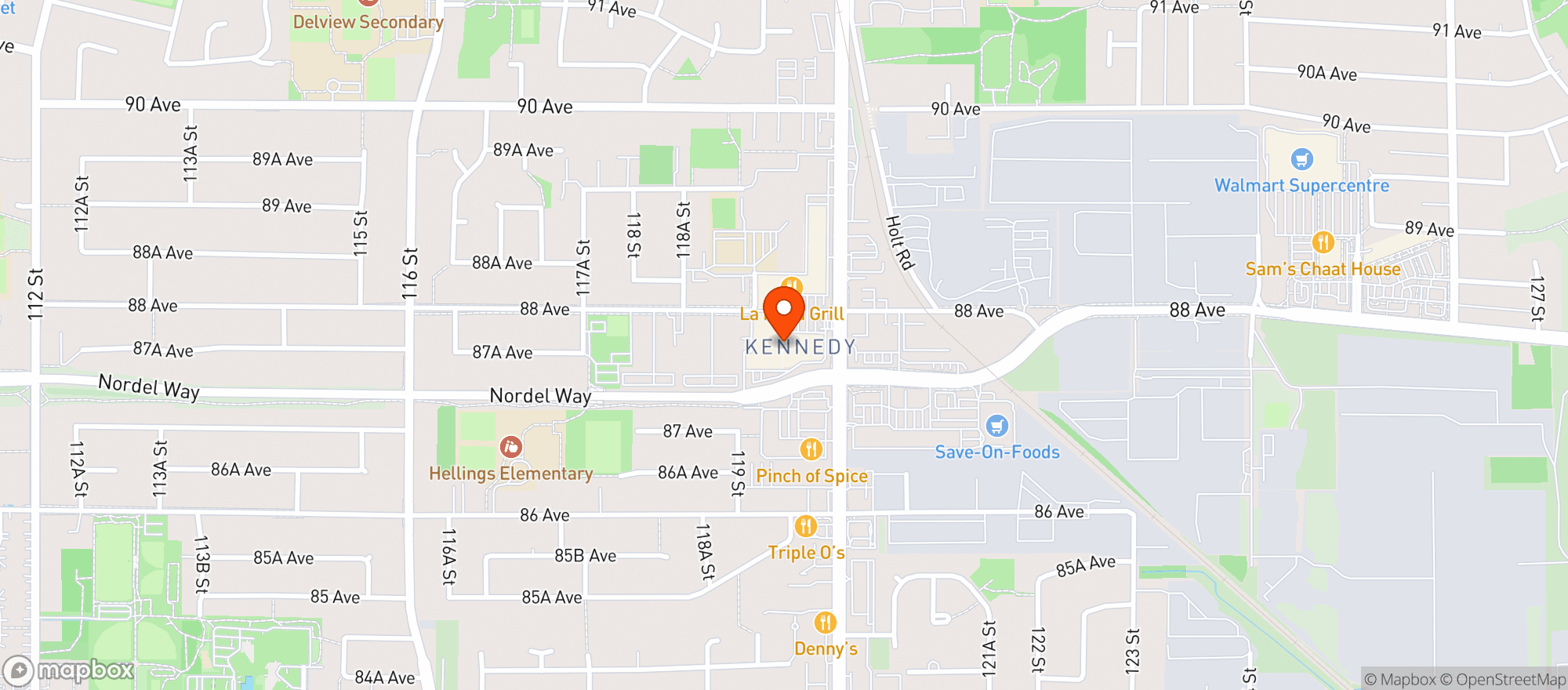 Map showing Momo Factory