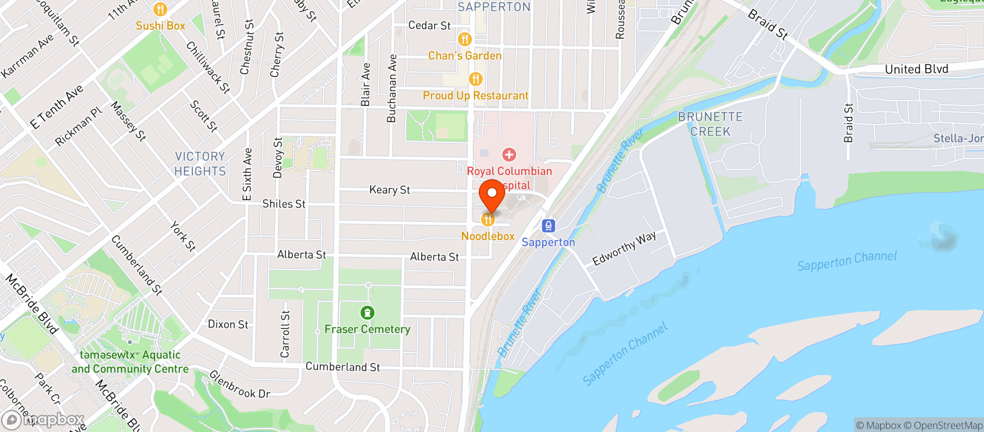 Map showing Save-on-foods