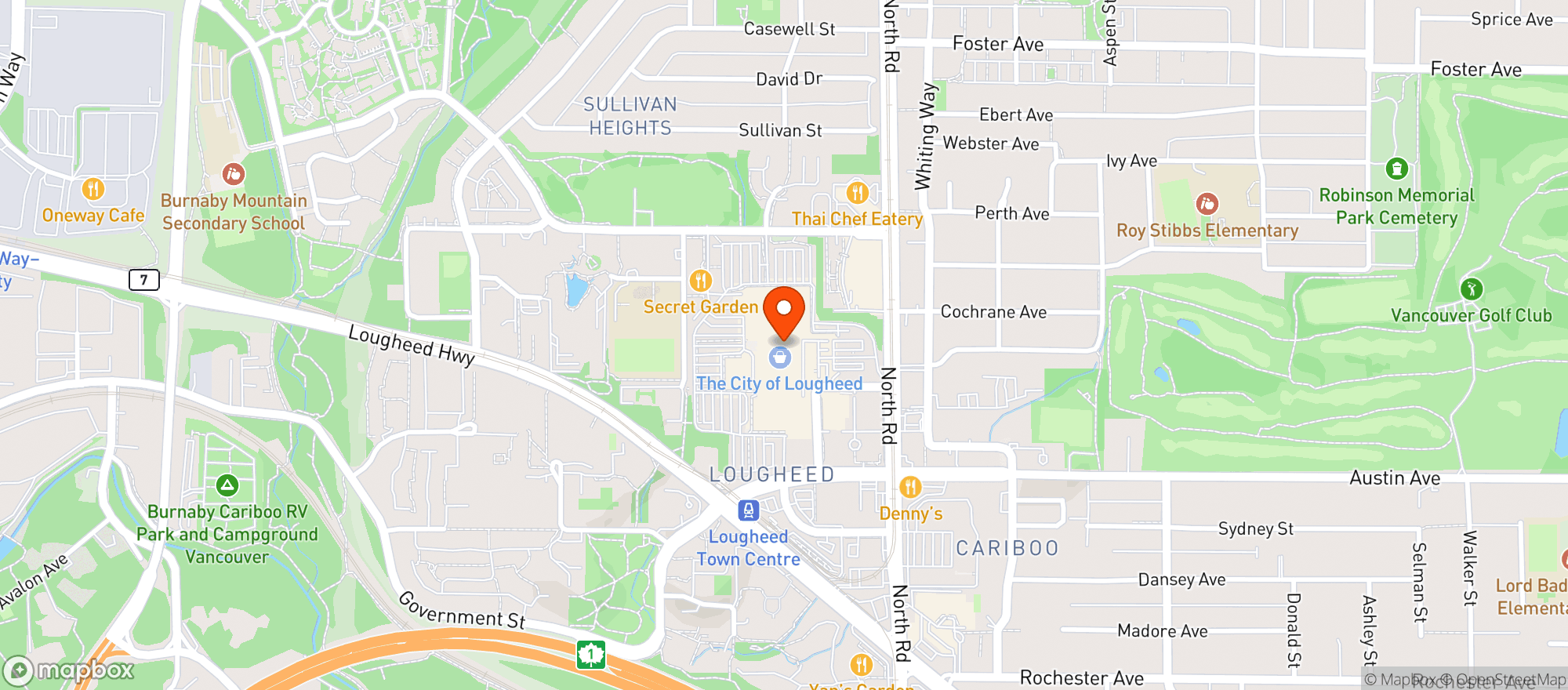 Map showing London Drugs