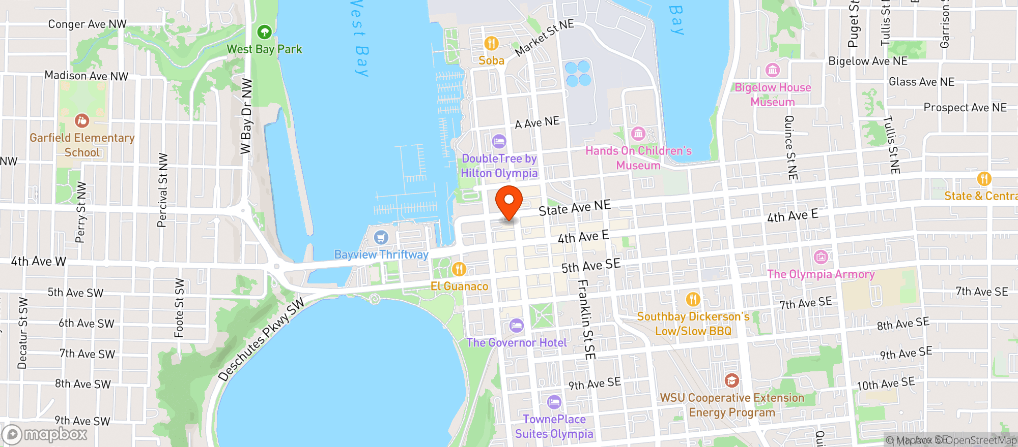 Map showing The Brotherhood Lounge
