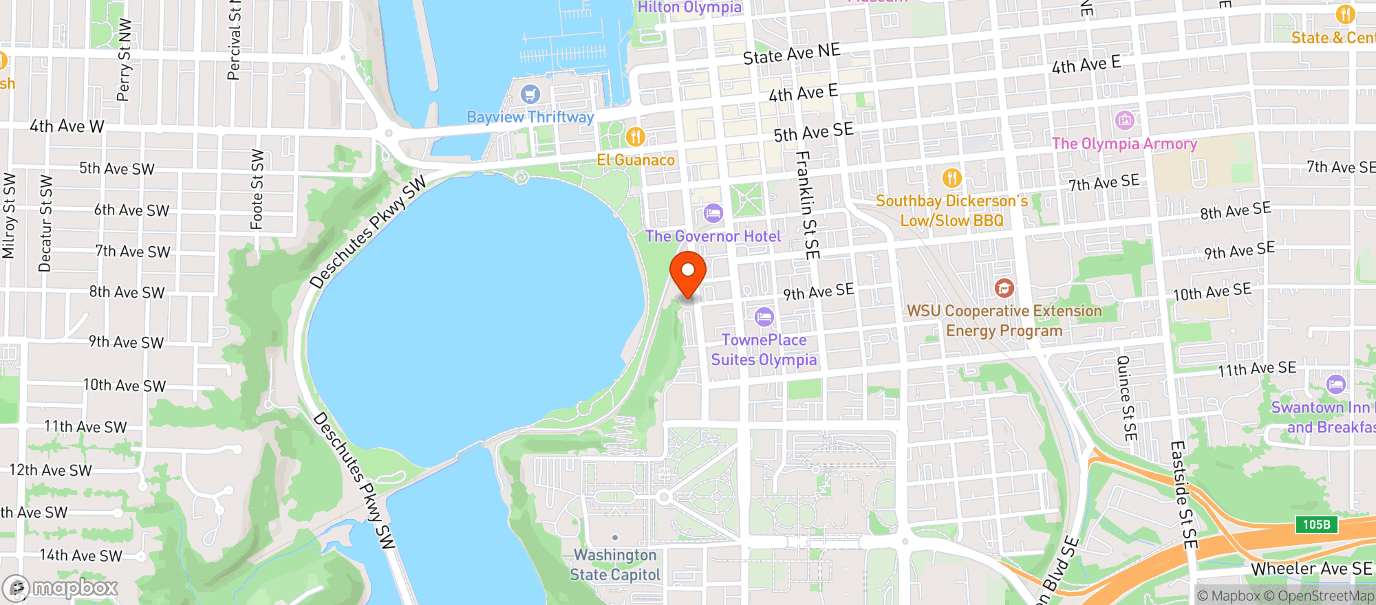Map showing Swing Wine Bar