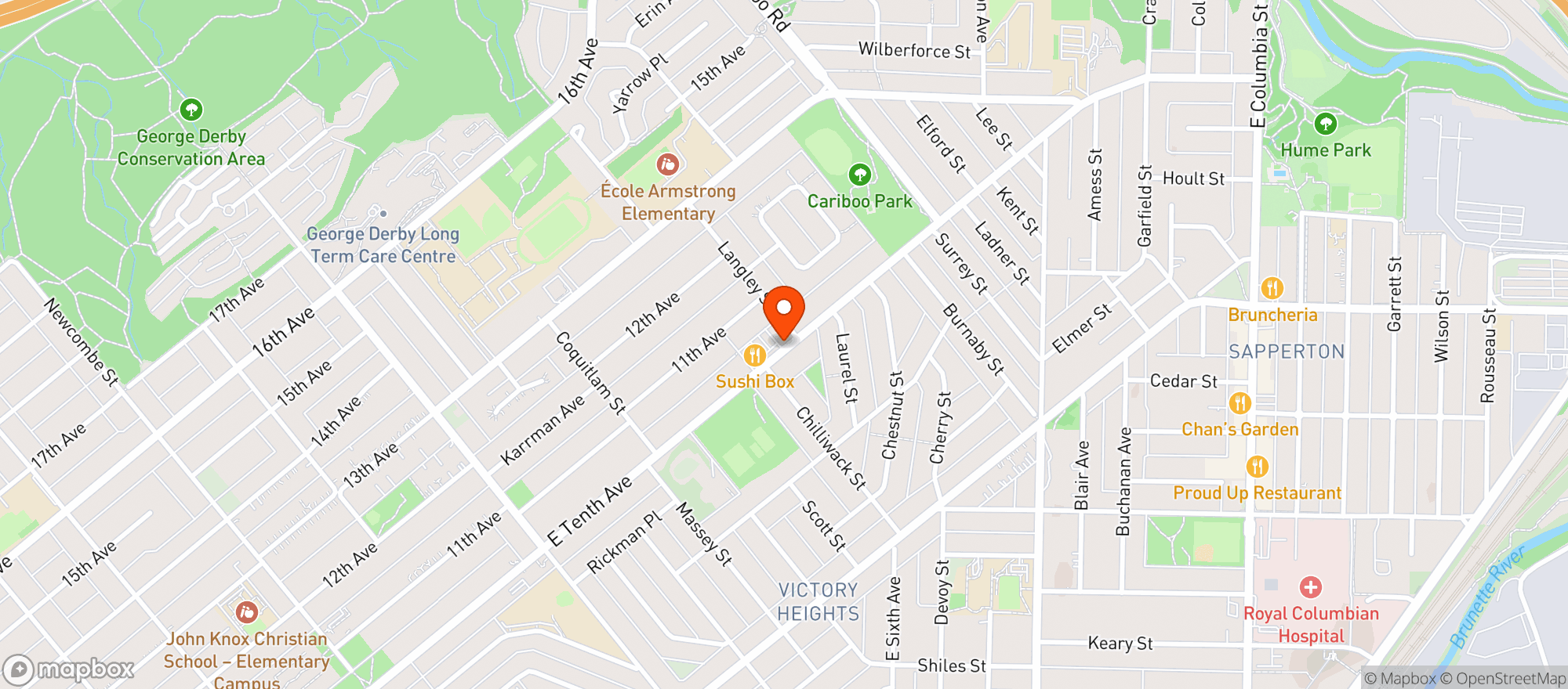 Map showing Choices - Burnaby #4608