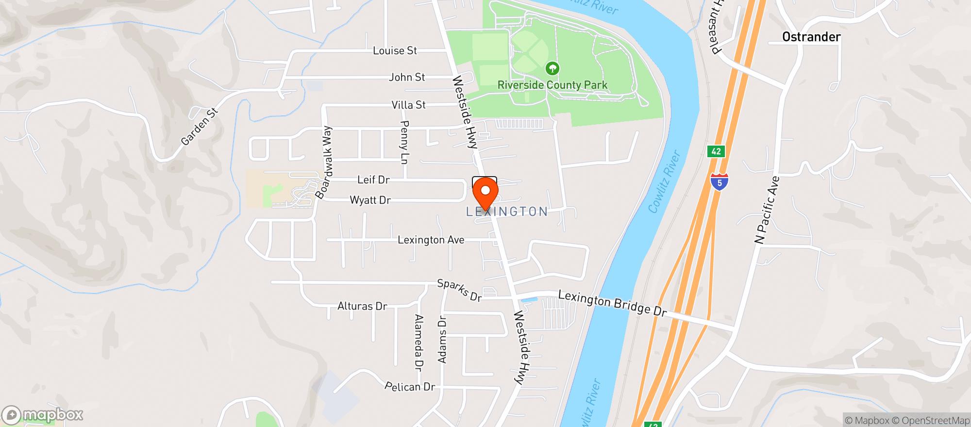 Map showing Lexis Pizza Pub