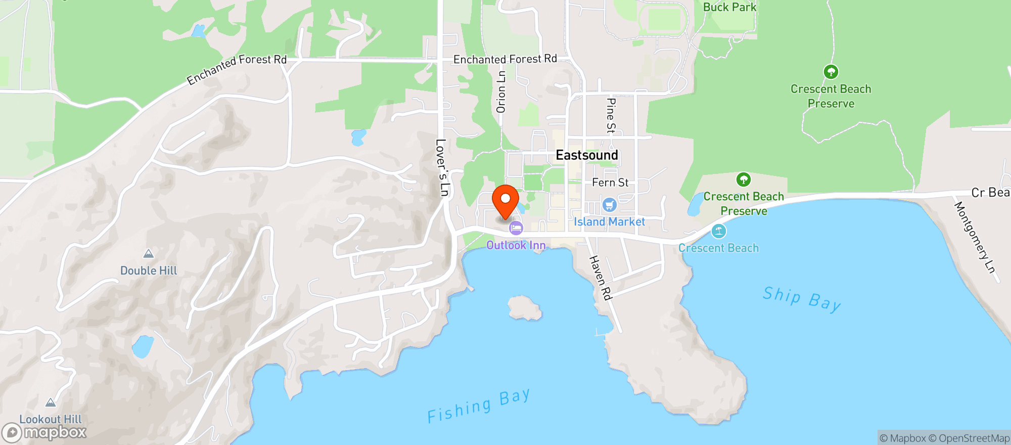 Map showing New Leaf Cafe