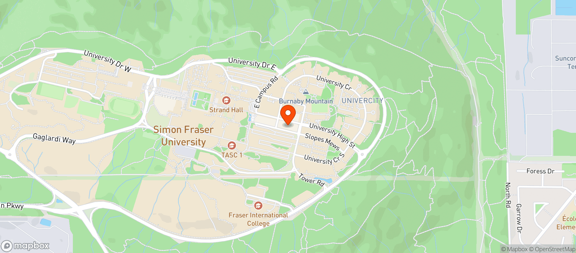 Map showing Nesters - Sfu