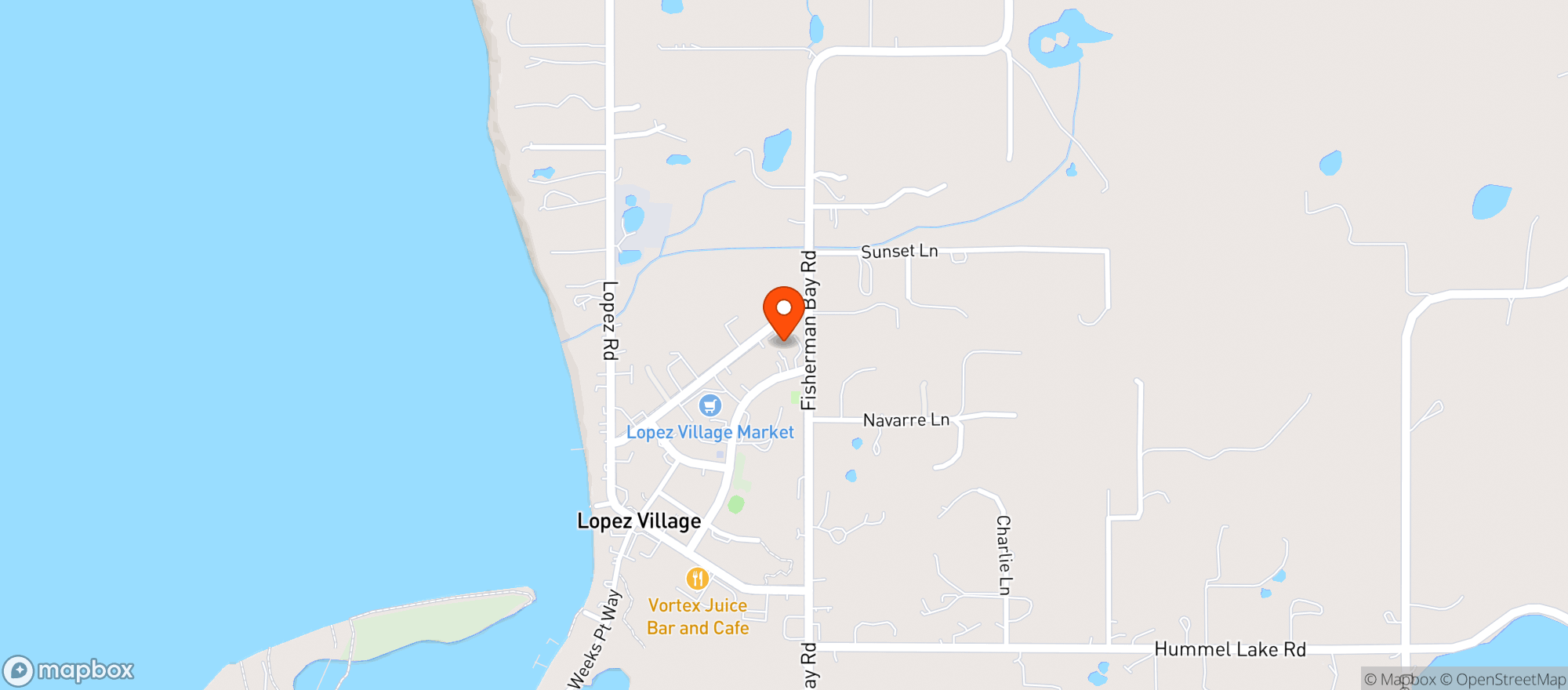 Map showing Blossom Grocery