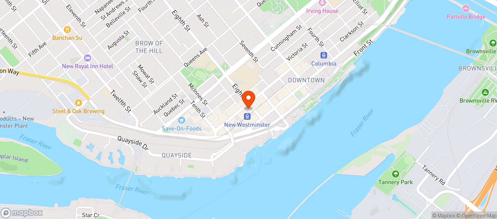 Map showing 8Th Street Liquor Store