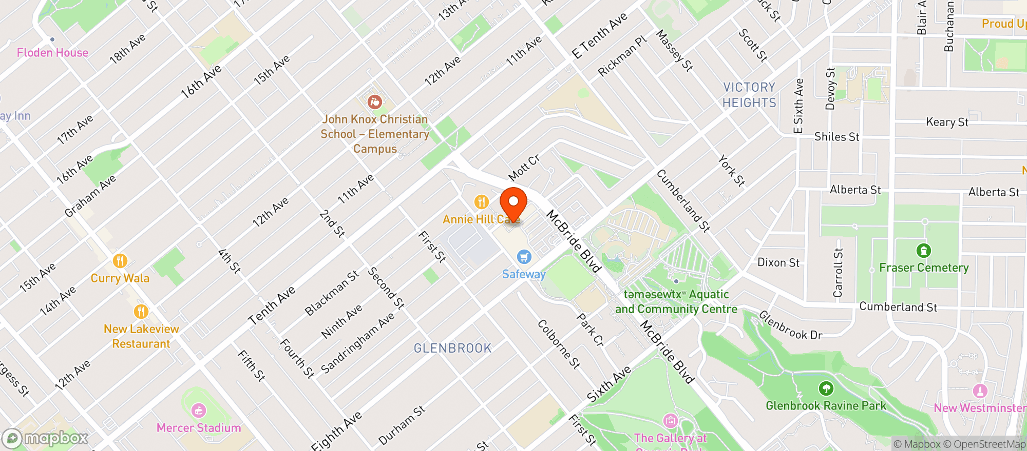 Map showing BCLIQUOR Royal Square Mall