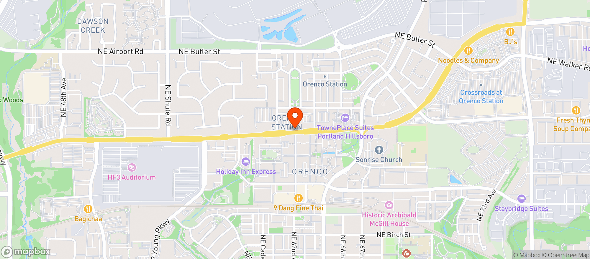 Map showing The Dignitary Restaurant & Lounge