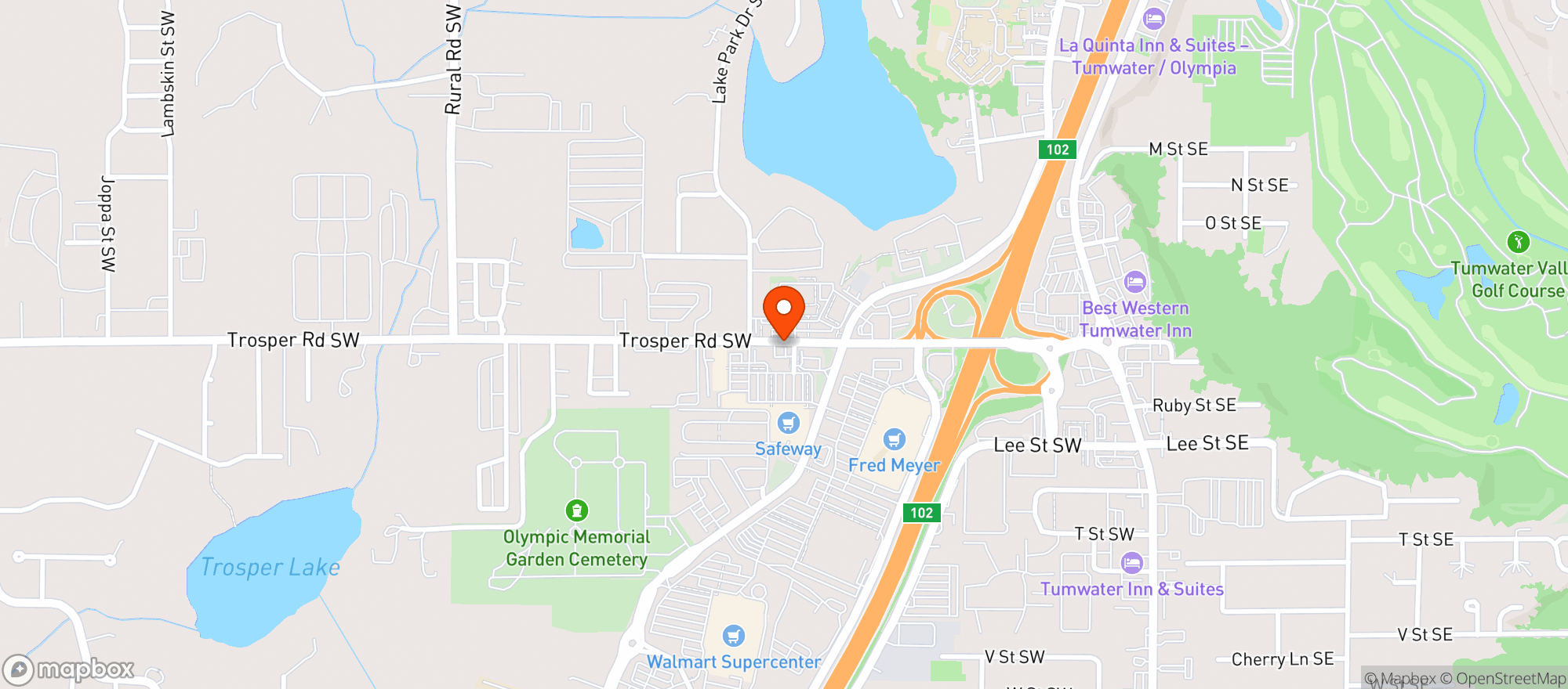 Map showing Brick Wood Fired Pizza & Pasta