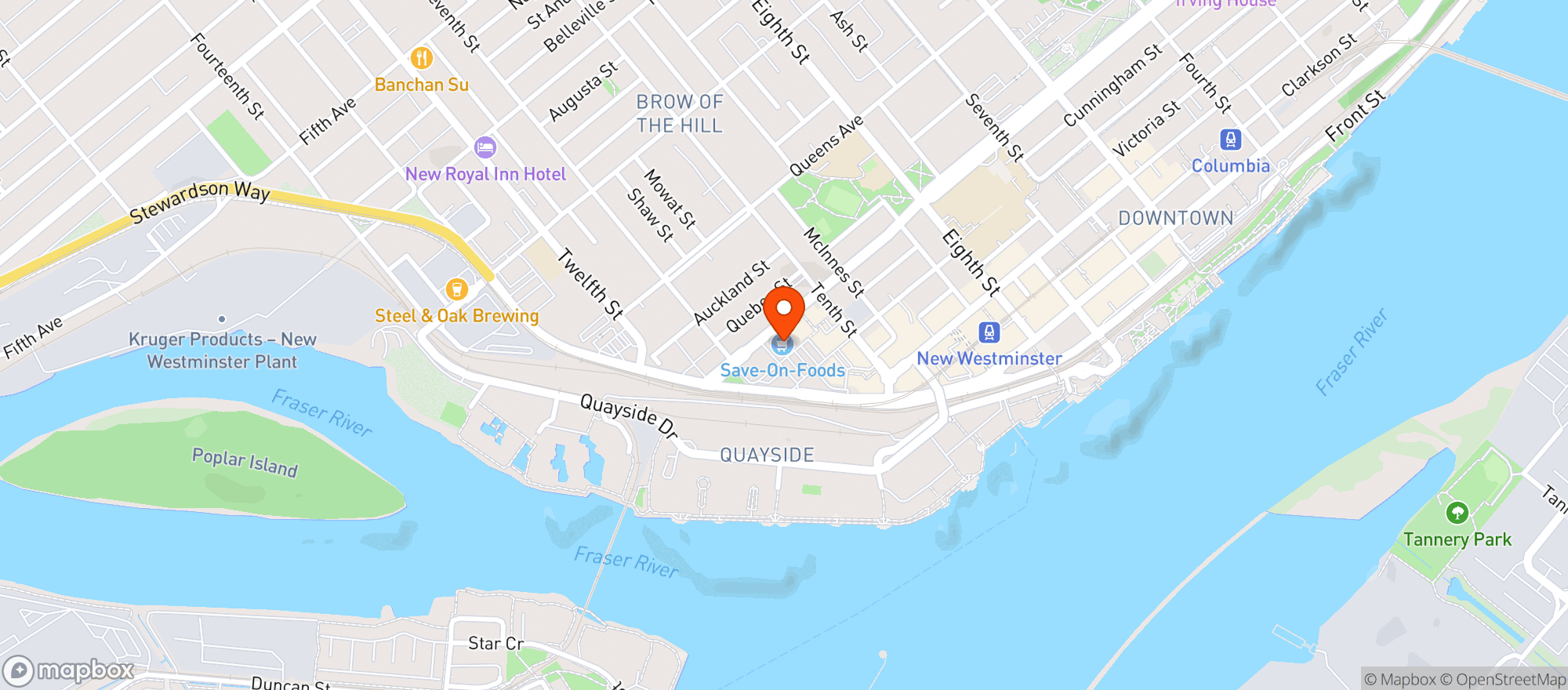 Map showing Save-On-Foods